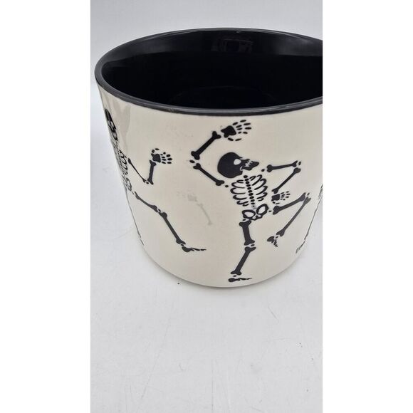 2~ Halloween “Spooky” Ghost Black 15oz & Dancing Skeletons Coffee / Tea Mug NEW - Picture 13 of 16